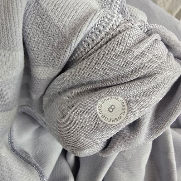 Lululemon Wunder Under Crop High-Rise Luxtreme‎ 21" Size 8 Light Gray White - Picture 8 of 8